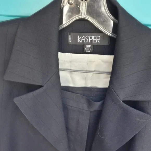 Blazer Jacket and Matching Pants Basic Black Single Breasted Classic Womens Suit - Picture 4 of 6